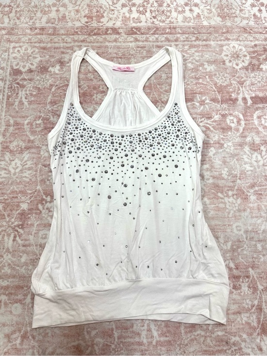 Blugirl Tops - Blugirl Folies 💎 Y2K Vintage Crystal Embellished Tank Top
